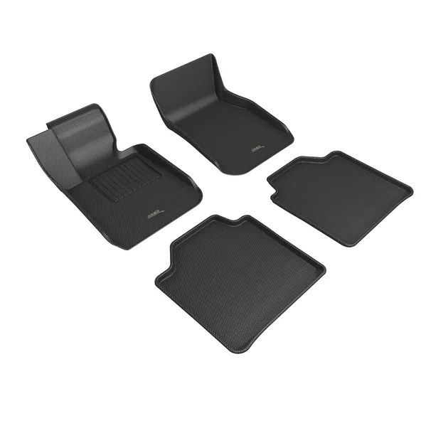3D MAXpider Kagu 1st & 2nd Row Floormats For 13-19 BMW 3 Series GT F34 - Black